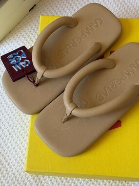 CamperLab Hastalavista Beige Leather Sandals EU 38 US 8